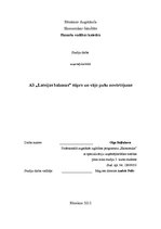 Referāts 'AS "Latvijas balzams" stipro un vājo pušu novērtējums', 1.