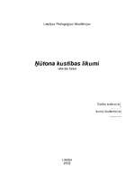 Referāts 'Ņūtona kustības likumi', 1.