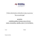 Referāts 'Uzņēmējdarbības tiesiskais regulējums, darba aizsardzība, drošība, riski un to n', 1.
