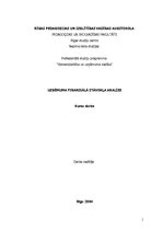 Referāts 'AS "Kaija" finansiālā stāvokļa analīze', 1.