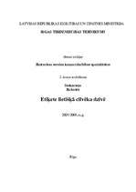 Referāts 'Etiķete lietišķa cilvēka dzīvē', 1.