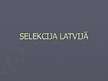 Prezentācija 'Dzīvnieku selekcija Latvijā', 1.