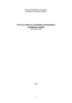 Referāts 'NVA un cilvēku ar invaliditāti nodarbinātības  padziļinātas iespējas', 1.