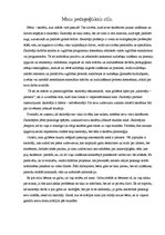 Eseja 'Mans pedagoģiskais stils', 1.