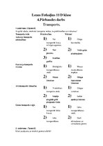 Paraugs 'Pārbaudes darbs -Transports', 1.