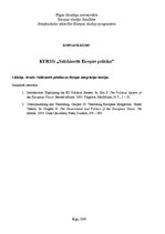 Konspekts 'Salīdzinošā politika un Eiropas integrācijas teorijas', 1.