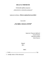 Konspekts 'Sarežģīta rakstura cilvēki', 1.