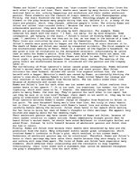 Eseja 'Why Did Romeo and Juliet Die?', 1.