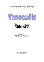 Referāts 'Venecuēla', 1.