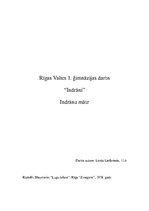 Eseja 'Luga "Indrāni", Indrānu māte', 1.