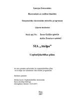 Biznesa plāns 'Atpūtas komplekss SIA "Atelpa"', 1.