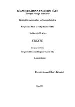 Konspekts 'Etiķete', 1.