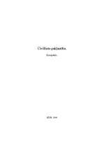 Konspekts 'Civillietu pakļautība ', 1.