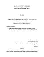 Konspekts 'Metodoloģiskās diskusijas', 1.