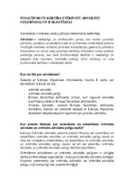 Konspekts 'Nosacījumi un kārtība zvērinātu advokātu uzņemšanai un ieskaitīšanai', 1.