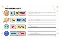Prezentācija 'Latviešu valodas rakstīšanas uzdevumi 1.–2. klasei', 13.