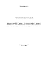 Referāts 'Dzimumu vienlīdzība un stereotipi sadzīvē', 1.