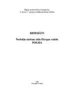 Referāts 'Nodokļu sistēma Polijā', 1.