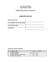 Konspekts 'Aprūpes plāns gerontoloģijas pacientam', 1.