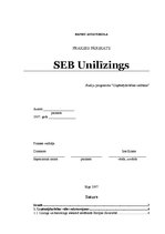 Prakses atskaite 'SEB Unilīzings', 1.