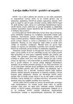 Eseja 'Latvijas dalība NATO - pozitīvi vai negatīvi', 1.