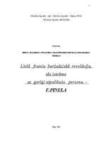Referāts 'Lielā franču buržuāziskā revolūcija, tās ietekme uz garīgi atpalikušu personu', 1.