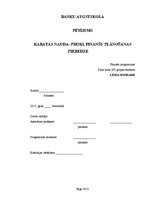 Referāts 'Kabatas nauda - pirmā finanšu plānošanas pieredze', 1.