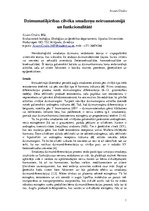 Referāts 'Dzimumatšķirības cilvēka smadzeņu neiroanatomijā un funkcionalitātē', 1.