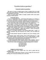 Referāts 'Latviešu kultūras īpatnības', 1.