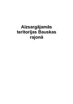 Konspekts 'Aizsargājamās teritorijas Bauskas rajonā', 1.