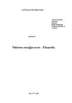 Referāts 'Nākotnes enerģijas avots - ūdeņradis', 1.