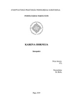 Konspekts 'Karena Hortneja', 1.