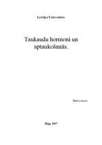 Referāts 'Taukaudu hormoni un aptaukošanās', 1.