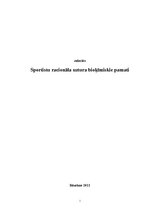Referāts 'Sportista racionāla uztura bioķīmiskie pamati', 1.