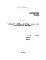 Diplomdarbs 'Pašvaldību velēšanas Latvijā 2001.gadā. Cēsu pilsētas domes piemērs', 1.