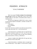 Prakses atskaite 'Prakses atskaite - Civiltiesībās', 1.