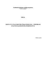 Eseja 'Ārsts un citas ārstniecības personas - tiesiskais statuss salīdzinošā perspektīv', 1.