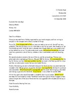 Konspekts 'Complaint Letter', 1.