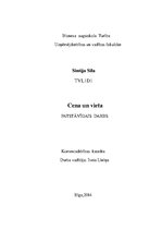 Konspekts 'Mārketinga elementi. Cena un vieta', 1.