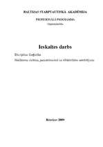 Konspekts 'Noliktavas sistēma, pamatelementi un efektivitātes novērtējums', 1.