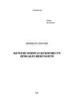 Referāts 'Kurzemes un Zemgales hercogiste', 1.