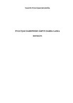 Referāts 'Policijas darbinieks ārpus darba laika', 1.