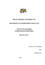 Paraugs 'Teorētiskā mehānika', 10.