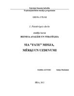 Paraugs 'Biznesa analīze un stratēģija', 1.