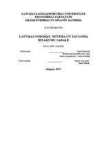 Referāts 'Latvijas nodokļu sistēma un tās loma ienākumu sadalē', 1.