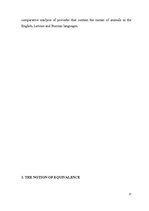 Diplomdarbs 'English-Latvian-Russian Equivalence of Proverbs that Contain the Names of Animal', 11.