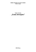 Referāts 'Duglass Lokvuds "Esmu aborigēns"', 1.