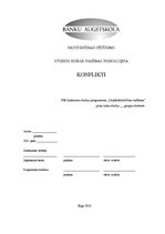 Referāts 'Konflikti', 1.