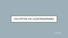Prezentācija 'Iniciatīva un uzņēmējdarbība', 1.