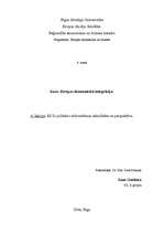 Konspekts 'ES lauksaimniecības politikas reformēšanas aktualitāte un perspektīva', 1.